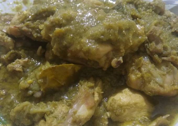 Resep Ayam Lado Hijau / Ayam Cabe Hijau khas Minang oleh Nadya Hasanah