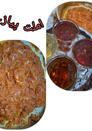عکسی از دستور املت پیاز چه🍳