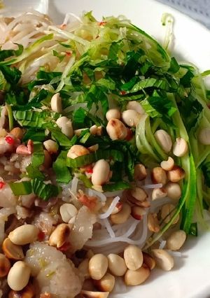 Hình của món Bún Thịt Xào.