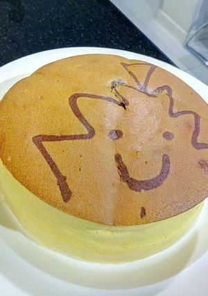 A picture of Japanese cotton cheesecake.