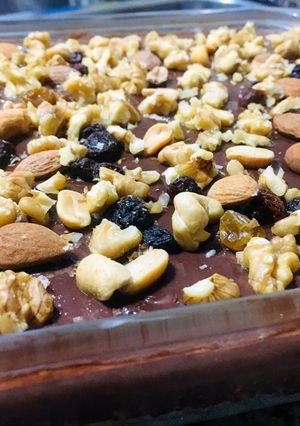 Una foto de 🤩POSTRE🌰 DE 🍫🇦🇷CHOCOLATE🍫🇦🇷🍩🍫🌰😋