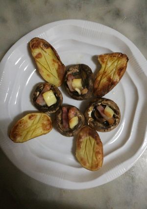 Una foto de Champiñón relleno