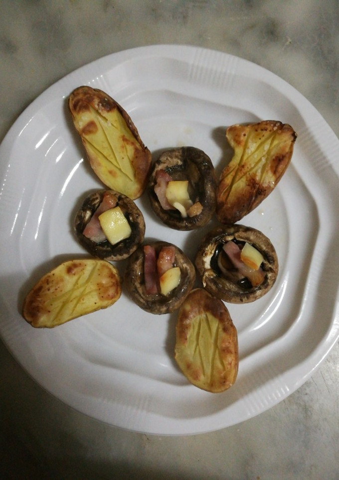 Una foto de Champiñón relleno