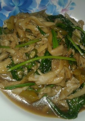 Foto resep Tumis jamur sawi