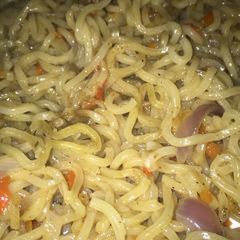 A picture of Indomie noodles.
