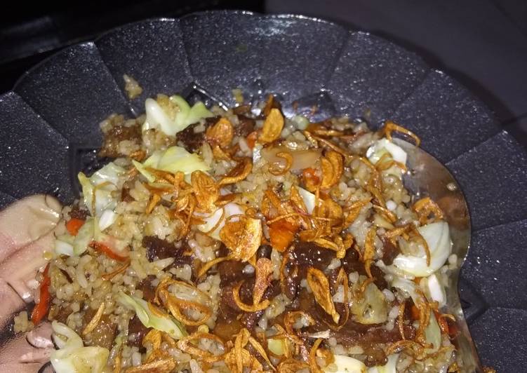 Bagaimana Menyiapkan Nasi goreng semur daging yang Sempurna