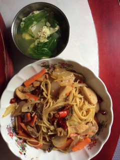 香辣小魚干炒義大利麵 的食譜成品照片