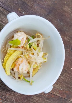 Foto resep Udang Tumis Tauge Jagung Muda