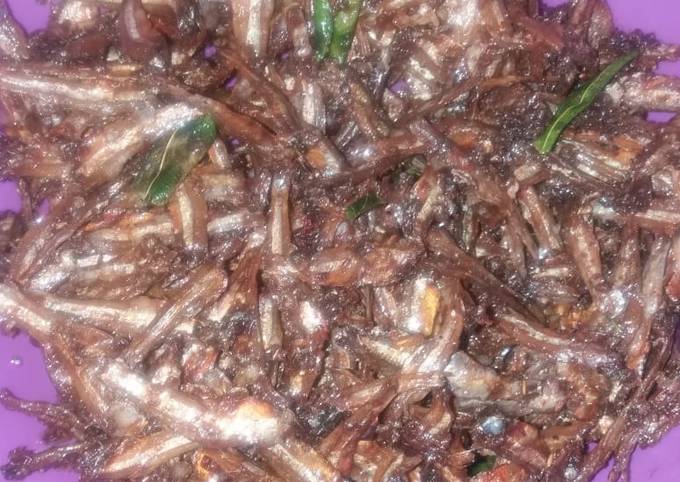 Langkah Mudah untuk Menyiapkan Teri pedas manis/bawang jahe, Lezat Sekali