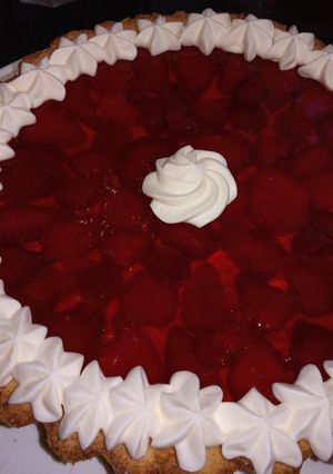 Una foto de Tarta fácil de frutilla