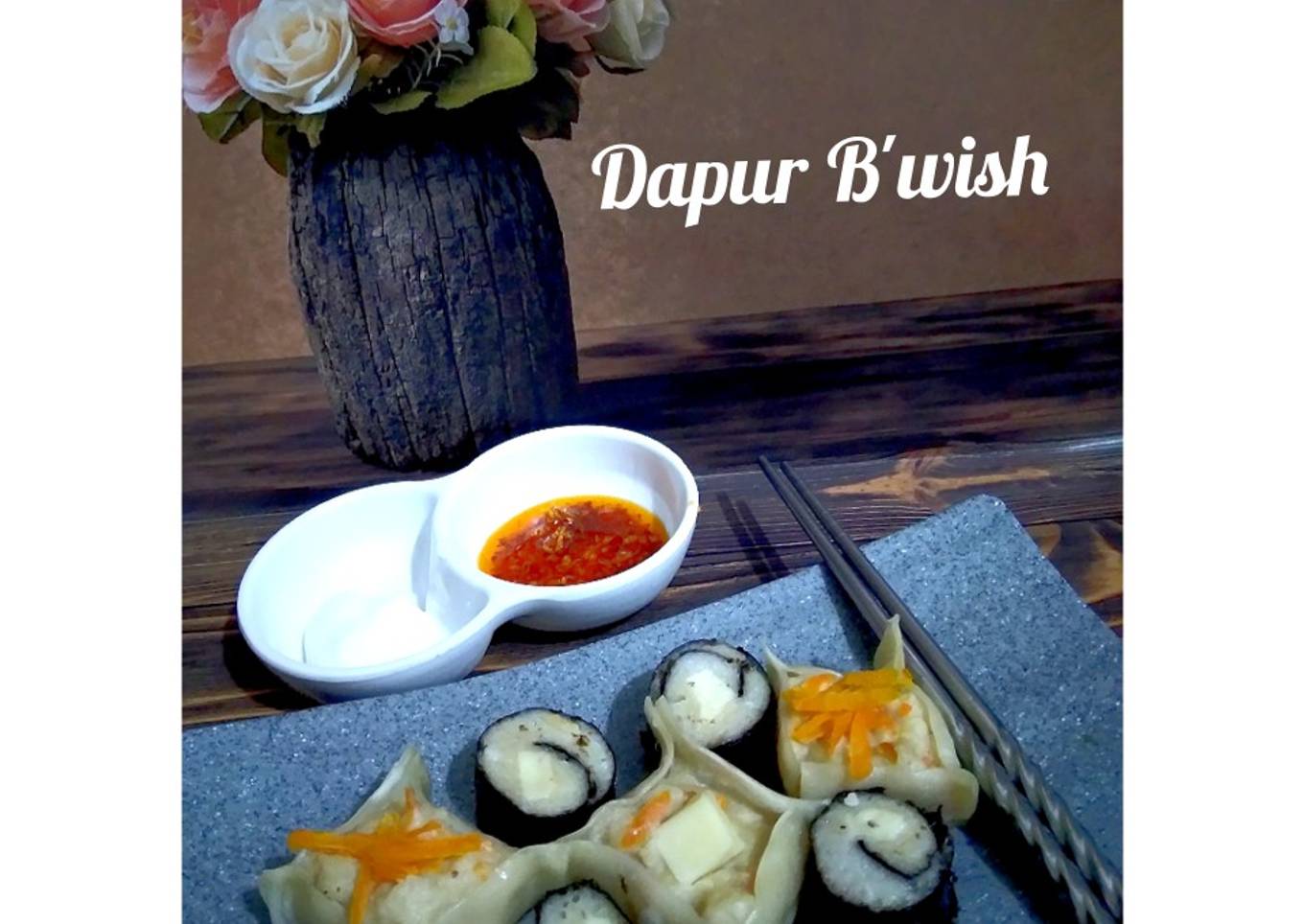 Dimsum, Nori Dimsum with Boncabe Chili Oil ala Dapur B'wish