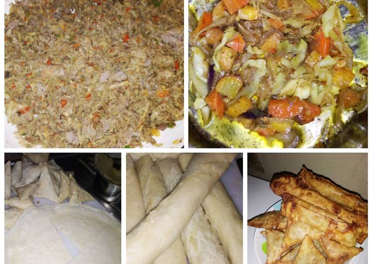 Step-by-Step Guide to Prepare Any-night-of-the-week Samosa and spring rolls