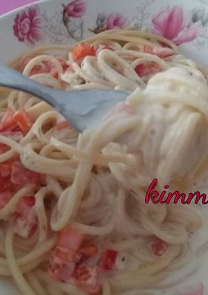 รูปของ สปาเก็ตตี้ไวท์ครีมซอส