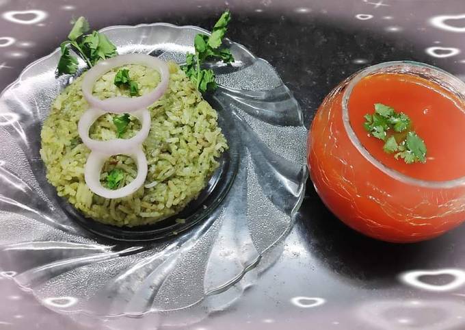 Palak Rice 🥬 Recipe by Anoli Vinchhi - Cookpad