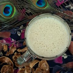 A picture of Walnut Sattu Shake/ Guilt-Free Protein Shake/ Without Sugar Protein Rich Healthy Drink 🍸.