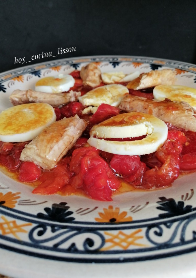 Una foto de Ensalada de pimientos asados
