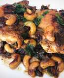Pollo con anacardos