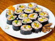 A picture of cucumber, soy sauce