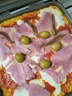 Una foto de Pizza sin harina en la Flip