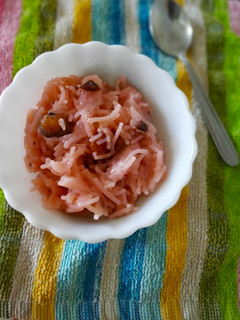 பின்க் சேமியா கேசரி (Pink Semiya Kesari Recipe In Tamil) செய்முறை முக்கிய புகைப்படம்