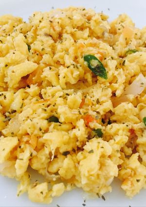 Foto resep Scrambled Egg with Chese