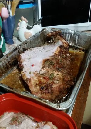 Una foto de Pernil