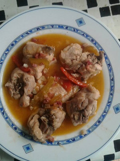Una foto de Pollo al chilindrón