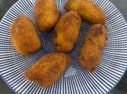 Una foto de pollo cocido thermomix
