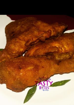 A picture of KFC chicken.