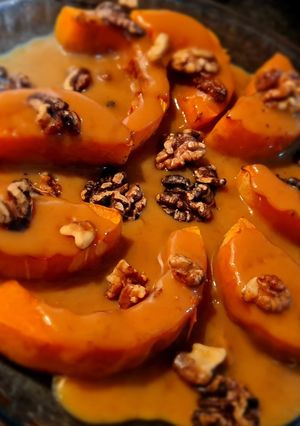 O poză a rețetei Dovleac copt cu sos caramel și nuci🧿.