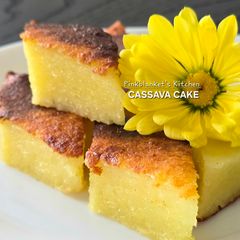 A picture of Baked Cassava Cake.
