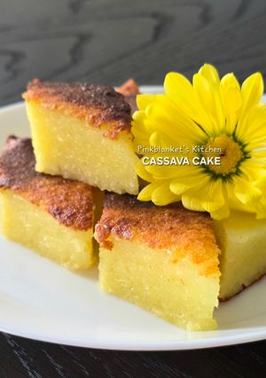 A picture of Baked Cassava Cake.