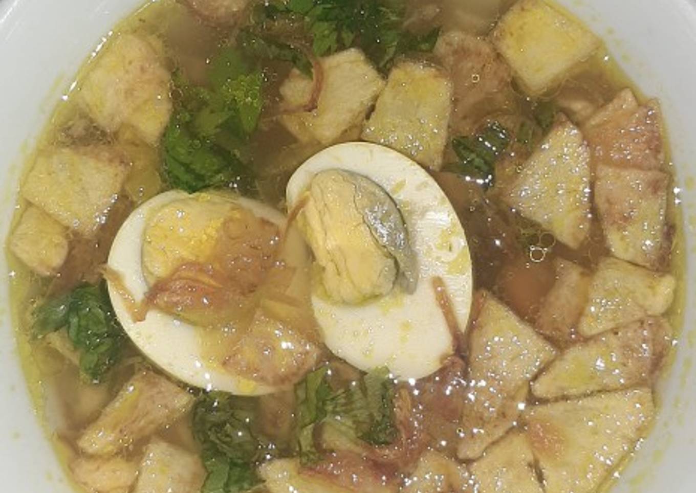 Soto ayam kentang goreng