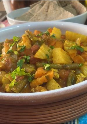 A picture of Mixed Vegetable Tagine (No Oven Required).