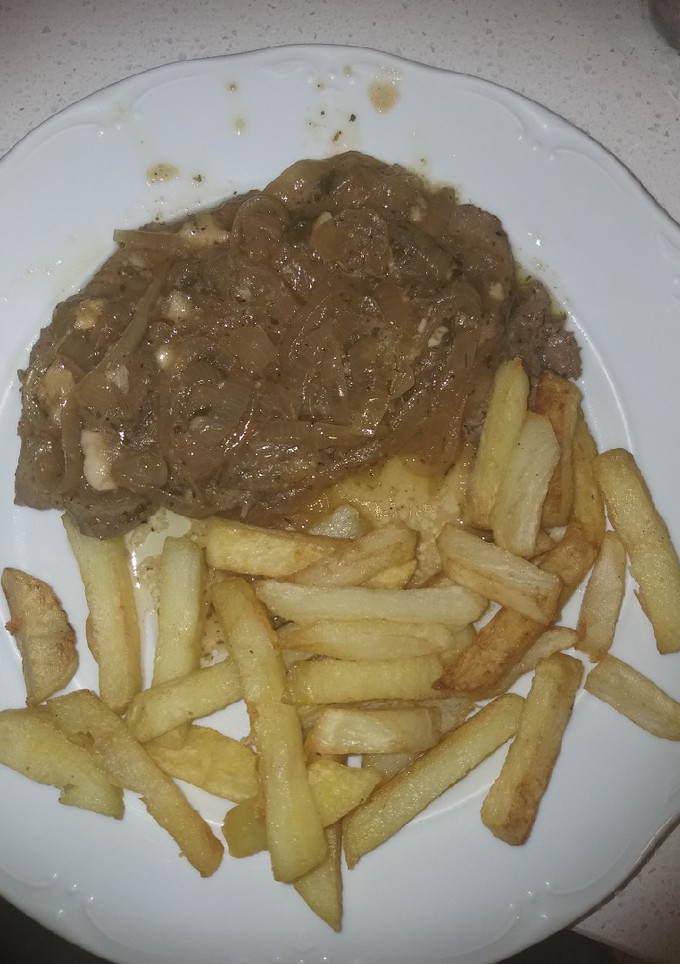 Una foto de Ternera encebollada
