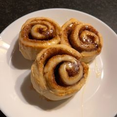 A picture of Cinnamon Rolls with No-Rest Yoghurt-Based Dough.