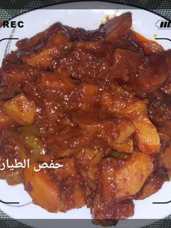 صورة لوصفة صينية القرع بصلصة الفلفل