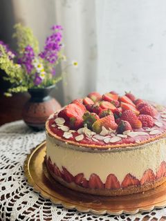 Фото Французький полуничний тортик «Фрезьє» 🍓🇫🇷.
