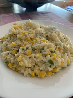 Una foto de Risotto de choclo