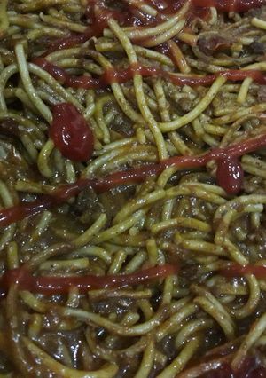 صورة لوصفة سباغيتي على طريقتي 😋😋