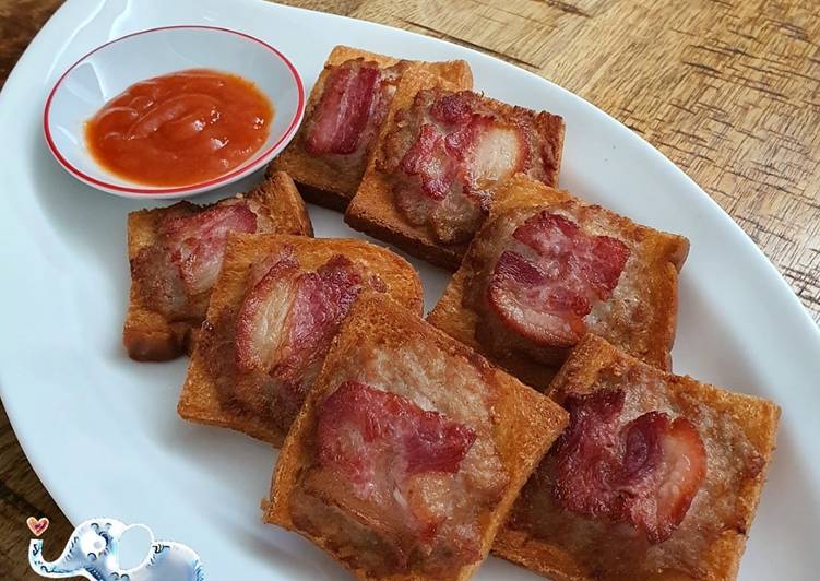 Pork Toast with Bacon