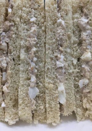 A picture of Creamy sardine sandwich.
