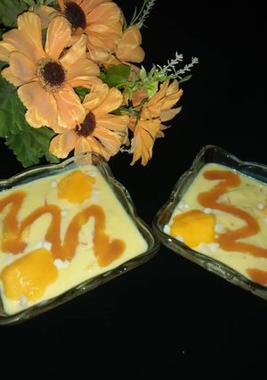 A picture of Mango caramel smoothie.