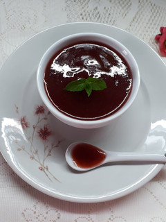 Una foto de Salsa de frutilla
