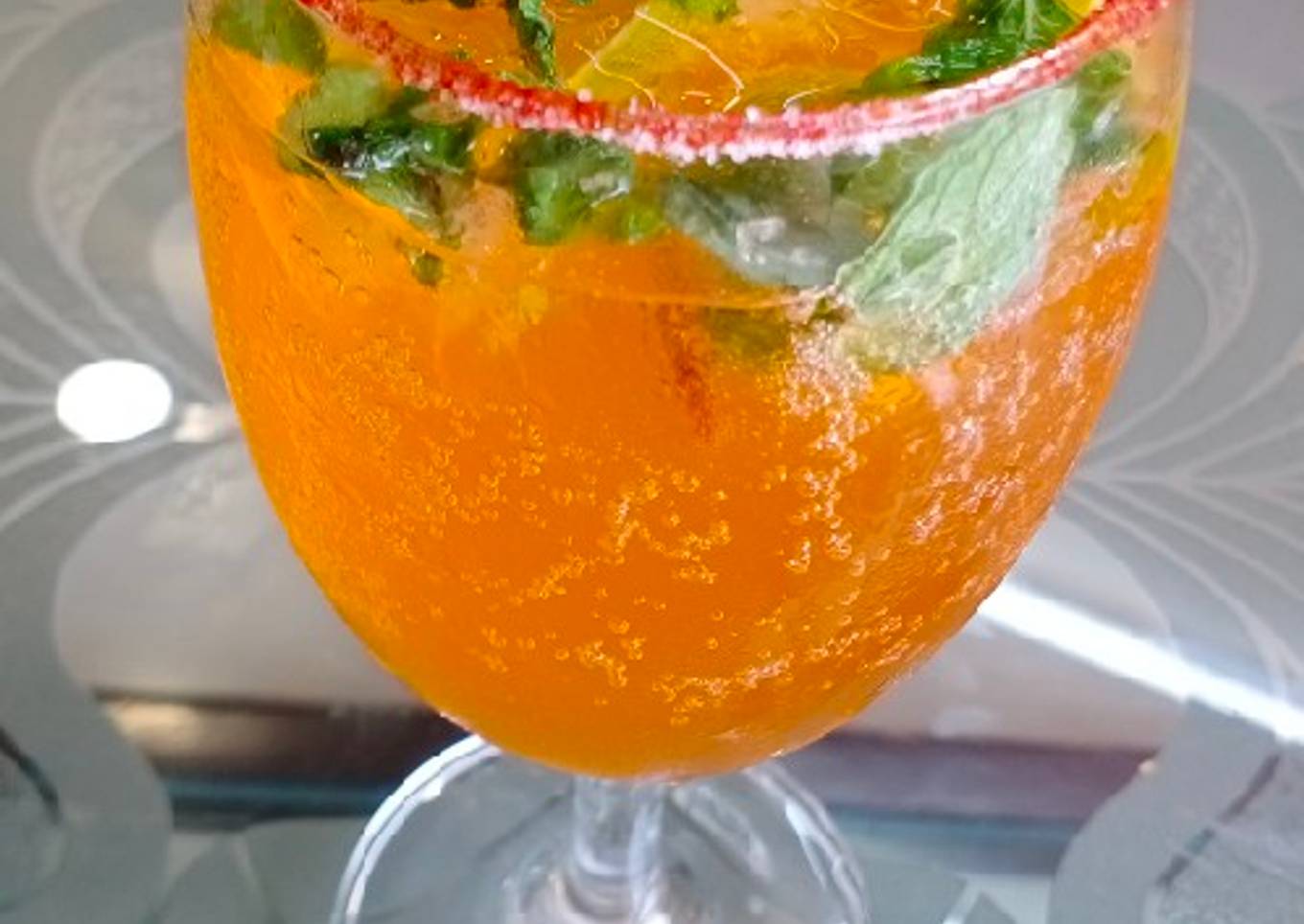 Orange lemon mojito