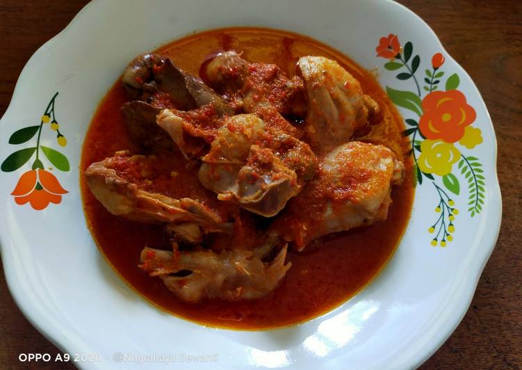 Resep Pangek Padeh Ayam Khas Padang, Lezat Sekali