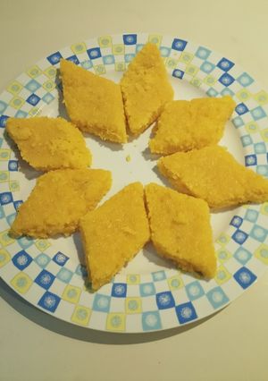 A picture of Coconut halwa.
