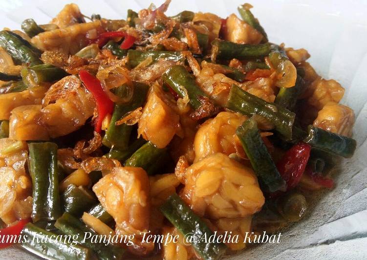 Resep Kacang Panjang Tempe Tumis Kecap oleh Adelia Kubat - Cookpad