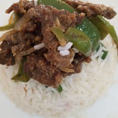 A picture of Dry beef chilli.
