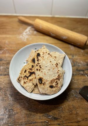 A picture of Quick and easy flatbread.